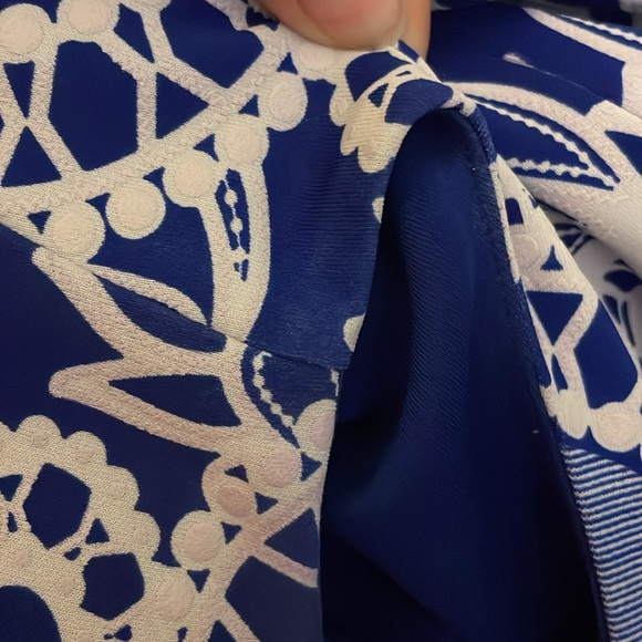 INC Blue and White Dress-Size Medium - Picture 5 of 5